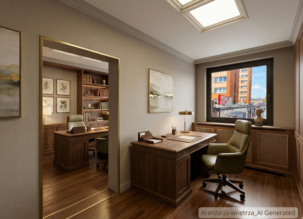 Do wynajęcia jasny lokal biurowy – ok. 22 m², 1. piętro