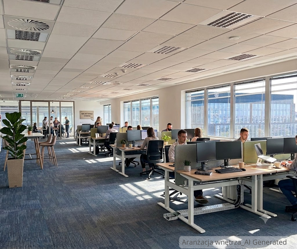 Do wynajęcia biuro 1483 m² 8. piętro z widokiem – Marynarska Point 2