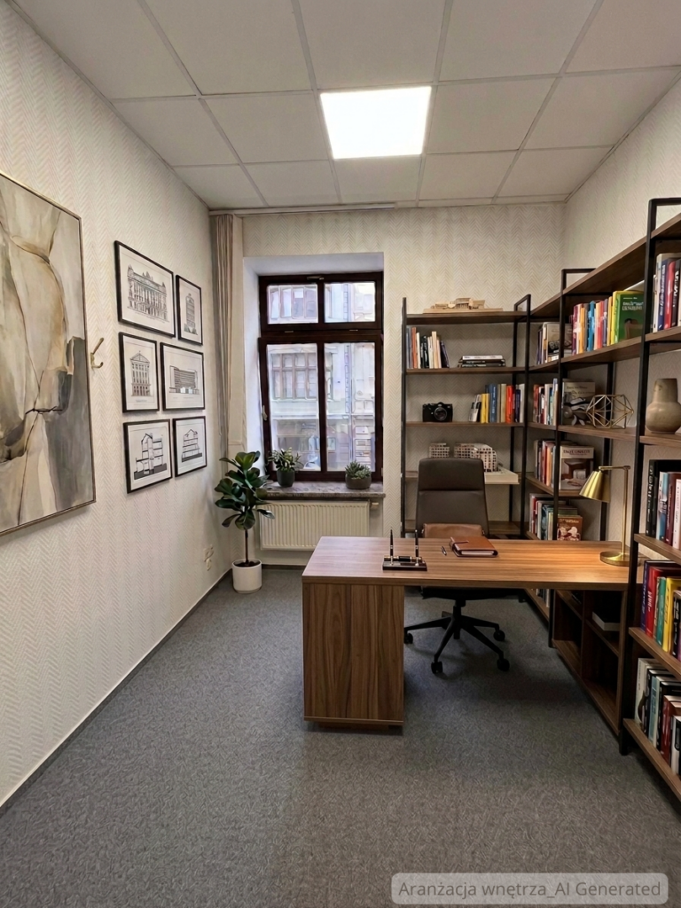 Do wynajęcia przestronny lokal biurowy 56 m² w prestiżowej lokalizacji – ul. Piotrkowska 60, Łódź