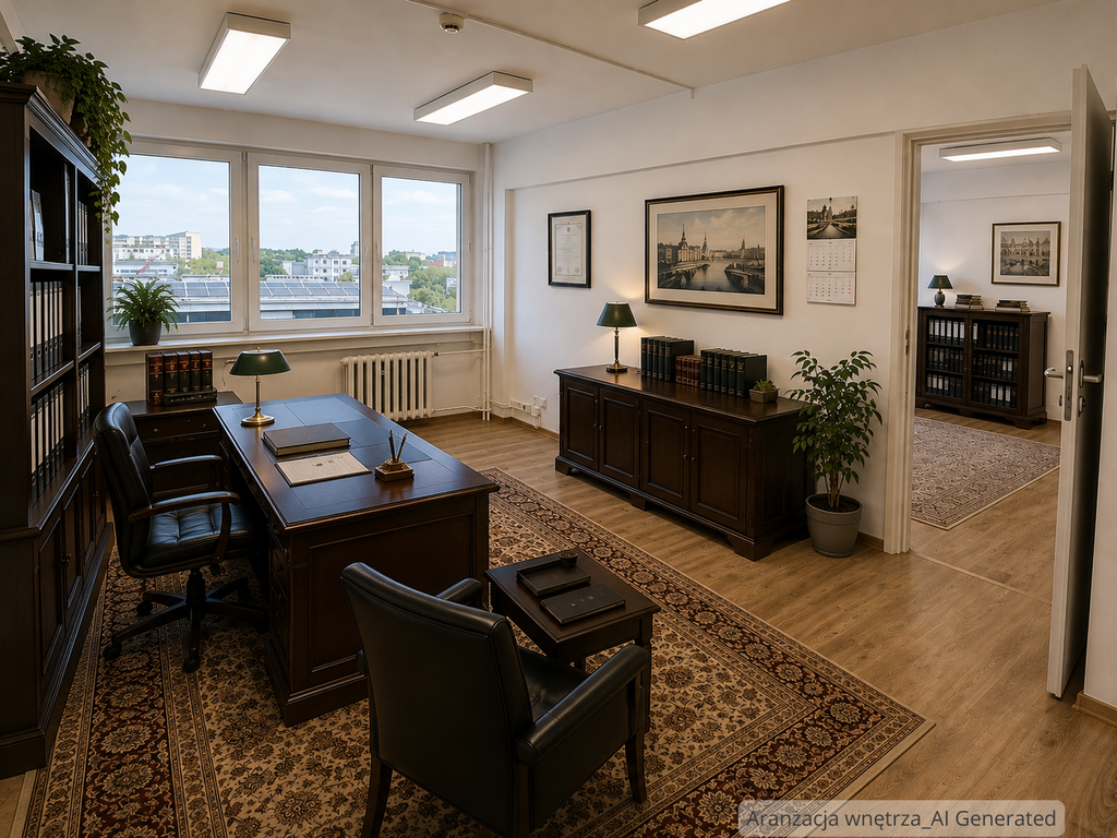 Biuro 38 m², dwa pomieszczenia na 5. piętrze